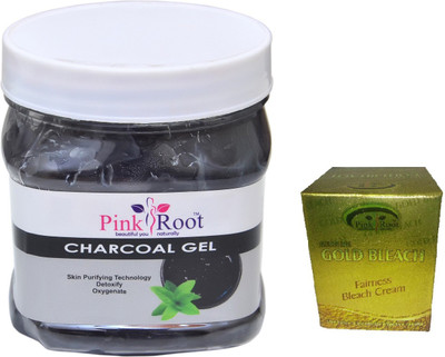 

Pink Root CHARCOAL GEL 500ML WITH GOLD BLEACH 50G(Set of 2)