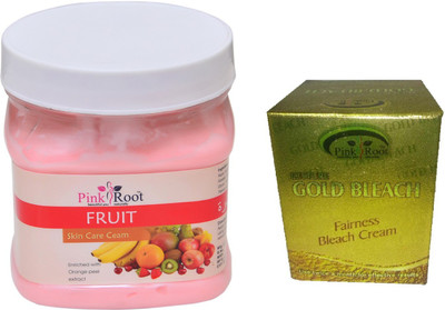 

Pink Root FRUIT CREAM 500ML WITH GOLD BLEACH 50G(Set of 2)