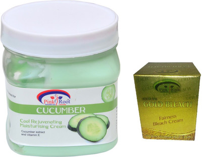 

Pink Root CUCUMBER CREAM 500ML WITH GOLD BLEACH 50G(Set of 2)