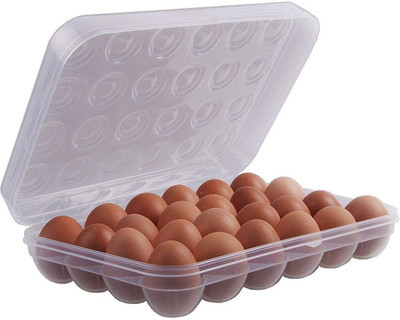 ATOOZED Plastic Egg Container  - 2 dozen(White)