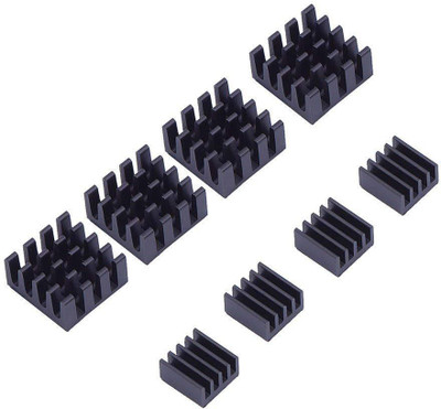 

Electrobot EB-HEATSINK-8 Aluminum Heatsink Cooler Cooling Kit, Black (8 Pieces) Educational Electronic Hobby Kit