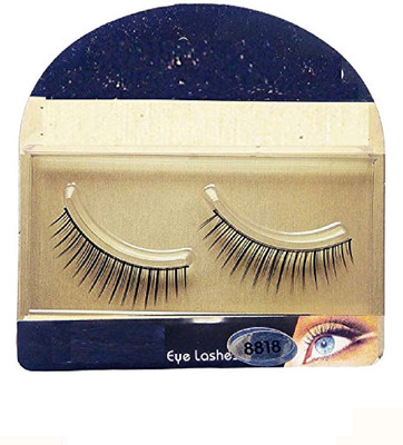 

sweetpea YQE Imported Black Natural Thick Long False Eyelashes with Adhesive (Set of 2 Pair) (8818)(Pack of 1)