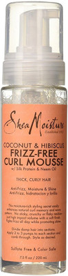 

Shea Moisture 7.5 oz Coconut & Hibiscus Frizz-Free Curl Mousse Serum(220 ml)