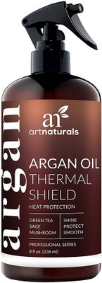 

Artnaturals Thermal Hair Protector Spray - 8.0 Oz - Protective Spray against Flat Iron Heat - Contains 100% Organic Argan Oil Preventing Damage, Breakage & Split Ends - Made in the USA - Sulfate Free Serum(236 ml)