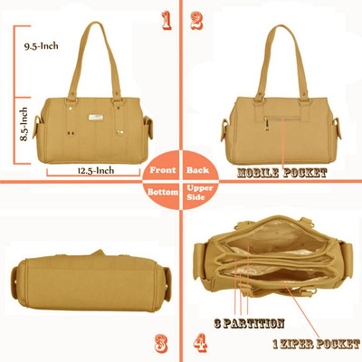 

Lady bar Hand-held Bag(Tan)