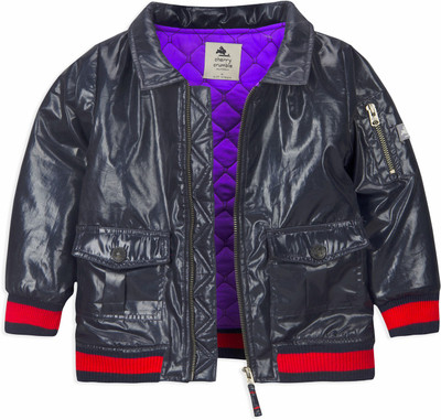 

Cherry Crumble California Full Sleeve Solid Baby Boys & Baby Girls Jacket, Black