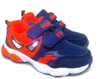 

TeeniTiny Boys Velcro Sneakers(Orange