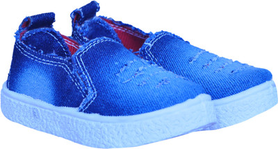 

PU ZIKZAK Boys & Girls Slip on Loafers(Blue