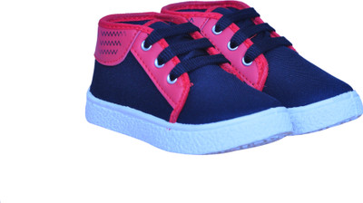 

PU ZIKZAK Boys & Girls Slip on Casual Boots(Black, Black red