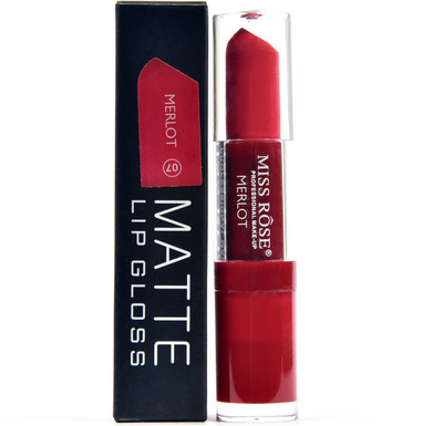 

MISS ROSE waterproof red colour matte lip gloss 3 ml mirror merlot 07(3 ml, red)