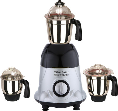 

SilentPowerSunmeet SPS_1000W_ArwaMet-BlkSlv_3J_MG18-MA 1000 Mixer Grinder(Black Silver, 3 Jars)