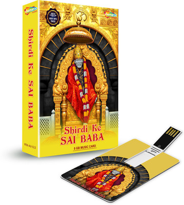 

Music Card: Shirdi Ke Sai Baba 320 Kbps MP3 Audio ( 8GB) Pendrive Collector's Edition(Hindi - Anup Jalota, Sadhana Sargam,Suresh Wadkar,Sukhwinder Singh,Anuradha Paudwal)