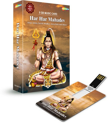 

Music Card: Har Har Mahadev 320 Kbps MP3 Audio ( 8GB) Pendrive Collector's Edition(Hindi - Anup Jalota, Suresh Wadkar, Amey Date)