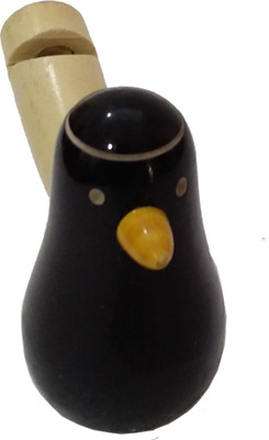 

Khadi Eco Basket Channapatna Wooden Handcrafted Sweet whistling Bird(Black)