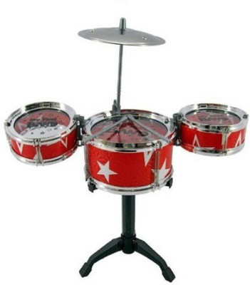 

JSK Collection Mini Jazz Drum Set For Kids Drummer(Multicolor)