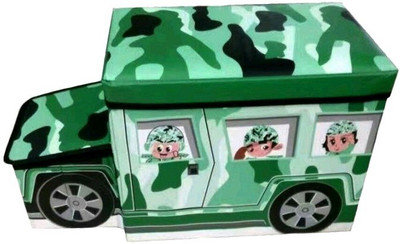 

S2KCrafts S2KC-2002 Bus Folding cum Kids Storage (Military Green)(Green)