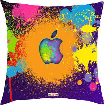 ME&YOU Microfibre Abstract Cushion Pack of 1(Multicolor)