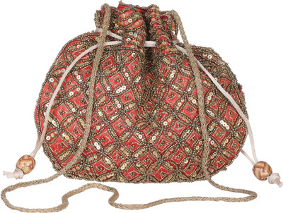 

GiftingTree Rajasthani Pouch Potli R Potli(Red)
