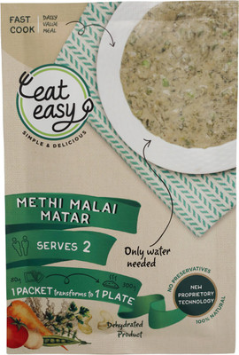 

Eat Easy Instant Dehydrated Meal, Methi Malai Mutter (Pack of 5) 390 g