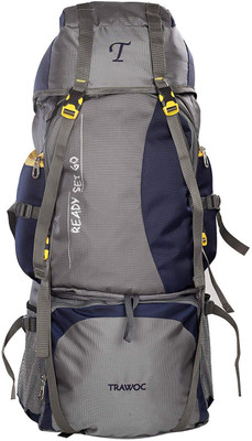 

TRAWOC HK1-NB-Trekking Bag Hiking Backpack Travel Rucksack - 60(Blue)