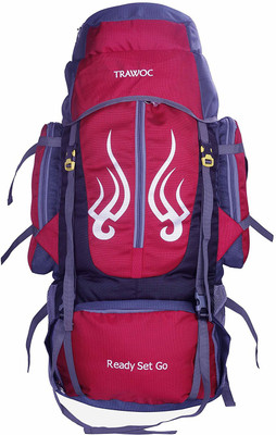 

TRAWOC K3-R-Trekking Bag Hiking Backpack Travel Rucksack - 60(Red)