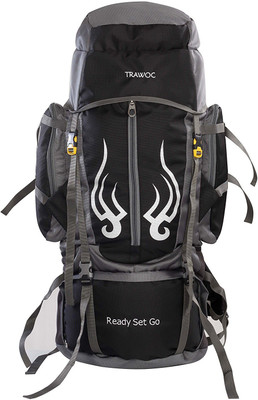 

TRAWOC HK3-Bk-Trekking Bag Hiking Backpack Travel Rucksack - 60(Black)