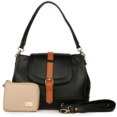 

Arfafashions Women Casual, Formal Black PU Sling Bag