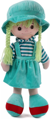 My Baby Excels Plush Doll Green with Stripes 55 cm - 55 cm(Green)