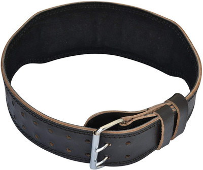 

QUINERGYS Lifting Belt Body Building Fitness Gym Back Support Padded Back Support (, Black