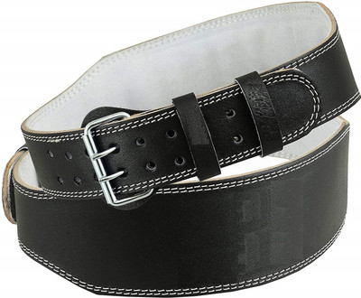 

QUINERGYS ™ Sweat Weight Lifting Belt - 4 Inches Wide by 10mm - Single Prong Powerlifting Back & Abdomen Support (, Multicolor-27, Black
