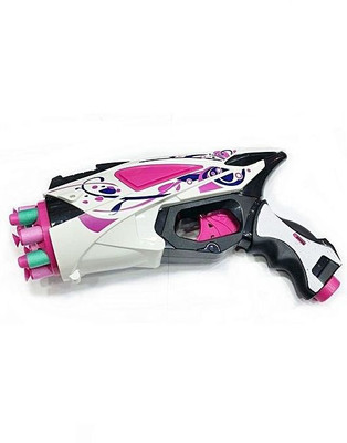

Bestie Toys Blaze Storm manual soft bullet gun with 20 soft bullet for girls(Multicolor)