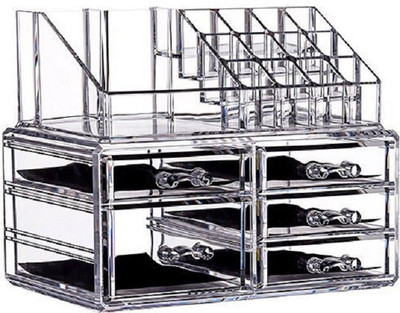 

Gadget Bucket Acrylic Cosmetic Box Cosmetic Makeup Organiser Vanity Box(Transparent)
