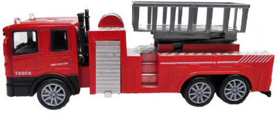 

Miss & Chief Die Cast Metal Fire Rescue Pull Back Truck Toy with Light and Sound Effects(Multicolor)