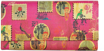 

India Circus Women Pink Artificial Leather Wallet(12 Card Slots)