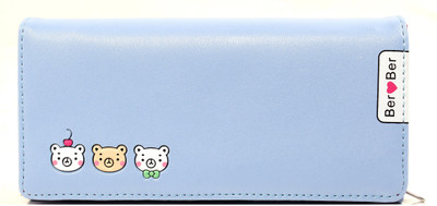 

b4bags Girls Blue Artificial Leather Wallet(4 Card Slots)