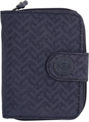 

Kipling Women Black Fabric Wallet(5 Card Slots), Retro geo black