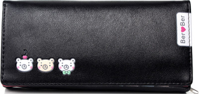 

b4bags Girls Black Artificial Leather Wallet(4 Card Slots)