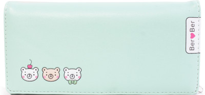 

b4bags Girls Green Artificial Leather Wallet(4 Card Slots), Sea green