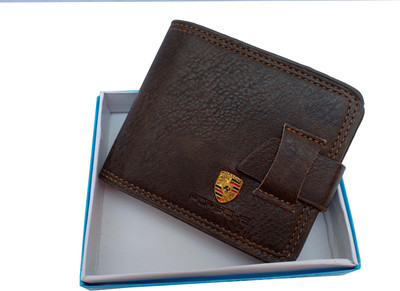 

FRIKKETTONS Men Brown Genuine Leather Wallet(10 Card Slots), Coffee