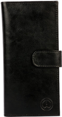 

TnW Men Black Artificial Leather Wallet(11 Card Slots)