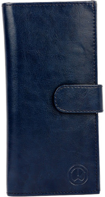 

InW Men Blue Artificial Leather Wrist Wallet(8 Card Slots)