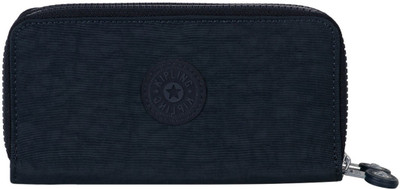 

Kipling Women Blue Fabric Wallet(5 Card Slots), Satin blue c