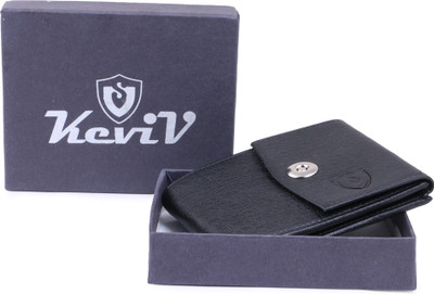 

Keviv Men Black Artificial Leather Wallet(10 Card Slots)