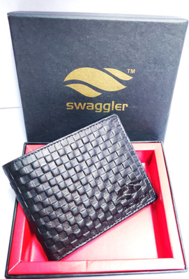 

swaggler Men Black Genuine Leather Wallet(3 Card Slots)