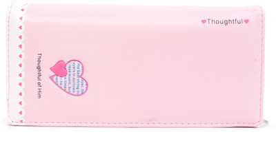 

b4bags Girls Pink Artificial Leather Wallet(4 Card Slots), Baby pink