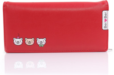 

b4bags Girls Red Artificial Leather Wallet(4 Card Slots)