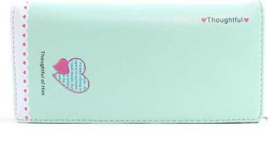 

b4bags Girls Green Artificial Leather Wallet(4 Card Slots), Sea green
