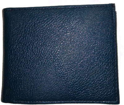 

HUSSAINS Men Blue Genuine Leather Wallet(5 Card Slots)