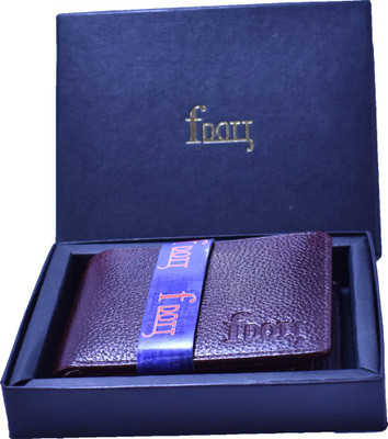 

F DOTT Men Brown Genuine Leather Wallet(9 Card Slots)