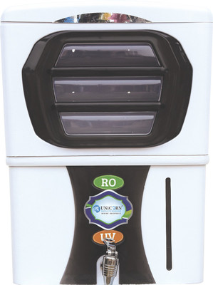 

Unicorn Royal (R) 12 L RO + UV Water Purifier(White, Black), Black;white